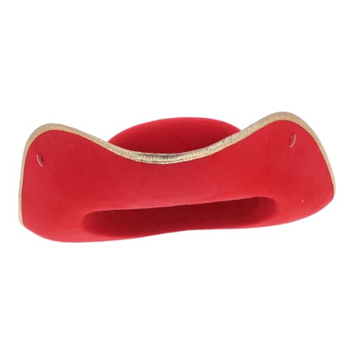 LIFKOME Einzigartiger Piratenhut Für Erwachsene Roter Hut Cosplay-maskenball Für Karnevalspartys Und Veranstaltungen von LIFKOME