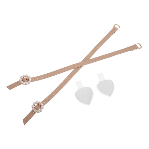 LIFKOME Rutsch High Heel Riemen mit Perlen Schließe Verstellbare Knöchelriemen für Damen Sicheres Halt System gegen Lose Schuhschnürsenkel Modische Absatzschlaufen für Pumps von LIFKOME