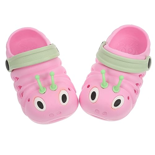 LIFKOME Sandalen Sommer Cartoon Raupe Strand Rutschfest Leicht Atmungsaktiv Mädchen Hausschuhe von LIFKOME