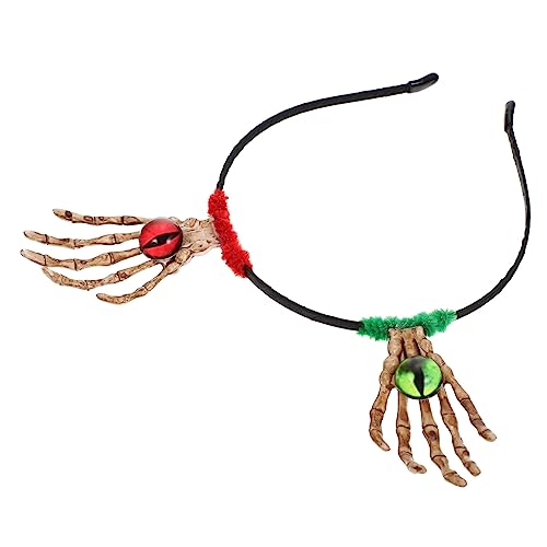 LIFKOME Halloween Augenkugeln Haarreif Mit Schädelhänden Gruselige Kopfbedeckung Für Halloween-feiern Cosplay Und Fotografie Langlebig Und Sicher von LIFKOME