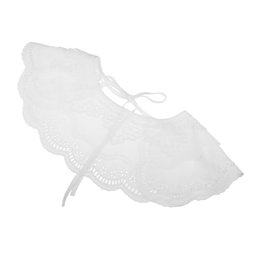 LIFKOME Kostüm Spitzenkragen Damen Falscher Kragen Schal Baumwollstoff Bluse Accessoire Für Frauen von LIFKOME