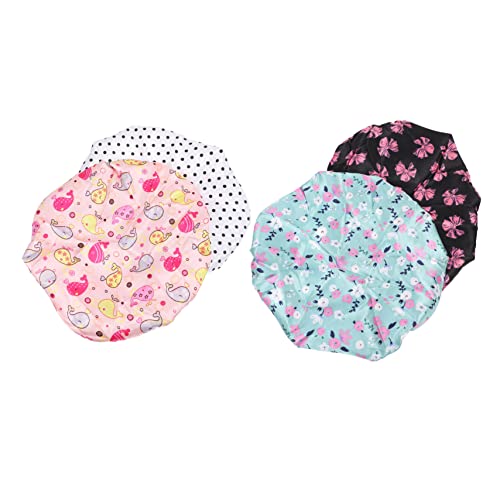 LIFKOME Schlaf- Und Duschmützen-set Für Kleinkinder – 4er-pack Dekorative Atmungsaktive Elastische Mützen Für Jungen/mädchen Alter 2–4 Jahre von LIFKOME