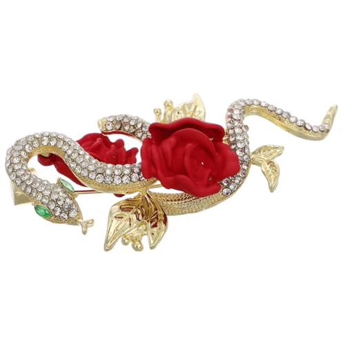 LIFKOME Schlangenbrosche Design Damen Anstecknadel aus Robustem Material Modisches Accessoire für Mantel Pullover und Schal Vielseitiger Schmuck für Frauen mit Einzigartigem Stil von LIFKOME