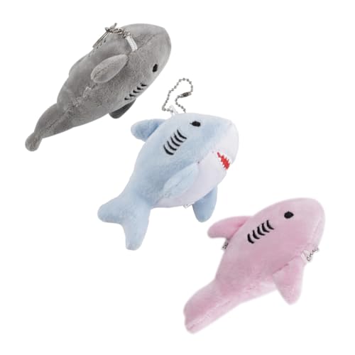 LIFKOME Cute Shark Doll Schlüsselanhänger Plüsch Pendant Für Taschen Rucksäcke Niedliche Hängedekoration Für Sammlungen Farbe Zufällig von LIFKOME