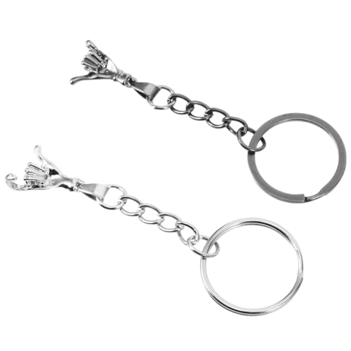 LIFKOME 1paar Pärchen Schlüsselanhänger Aus Zinklegierung Elegante Handwerkskunst Für Valentinstag Für Freunde Und Familie Stilvolle Taschenanhänger Für Handtaschen Und Rucksäcke von LIFKOME