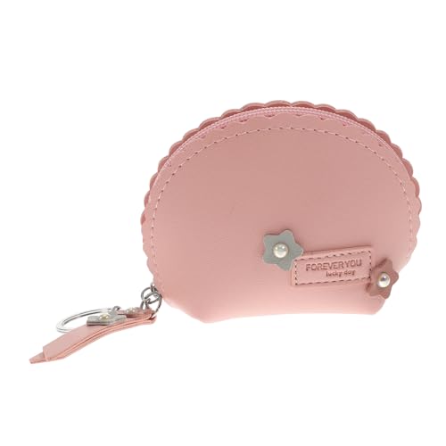 LIFKOME Münzgeldbörsen Frauen Pu-kleingeldbeutel Mit Reißverschluss Kartenhalter Und Schlüsselanhänger Für Alltag Reisen Und Shopping Perlmuttfarbenem von LIFKOME