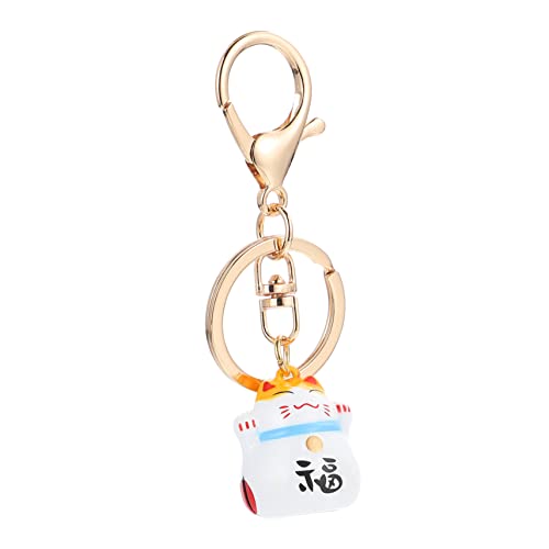 LIFKOME Glücks-Katzen Schlüsselanhänger Einzigartiger Katzen Dekorationsanhänger Mit Glocke Vielseitig Einsetzbar Als Schlüsselbund Oder Tasche Für Katzenliebhaber von LIFKOME