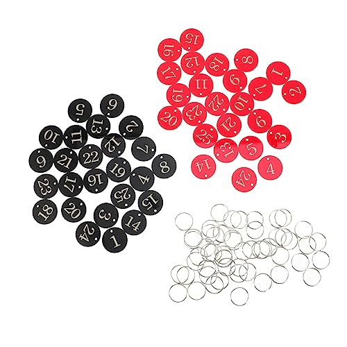 LIFKOME 50-teiliges Set Gravierte Acryl-nummernschilder Mit Rundem Nummernschild-schlüsselring Für Hotelgeschäfte LIFKOME 50-teiliges Set Gravierte Acryl-nummernschilder Mit Rundem Nummernschild-schlüsselring Für Hotelgeschäfte von LIFKOME