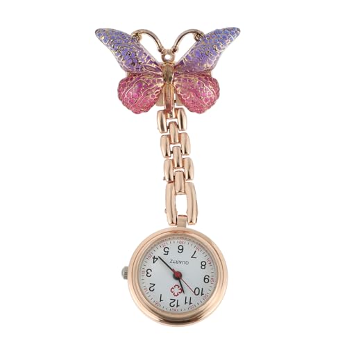 LIFKOME Krankenschwester-taschenuhr Mit Clip Brosche Modische Uhr Für Damen Großes Ziffernblatt Langlebiges Material Praktisch Für Ärzte Und Krankenschwestern von LIFKOME