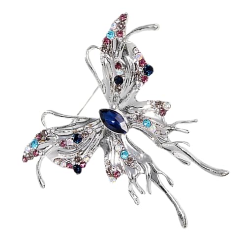 LIFKOME Schmetterlingsbrosche Mit Strass Für Kleidung Und Hut Metallornament Brosche Für Damen Schal Und Anstecknadel von LIFKOME