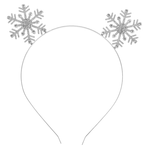 LIFKOME Haarreif mit Schneeflocken- Aus Legierung Bequem mit Schneeflocken für Weihnachten Schneeflocken Geburtstagskrone von LIFKOME