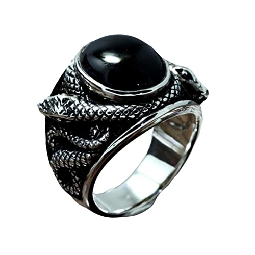 LIFKOME Schlangering Für Damen Schwarz Kreativer Fingerring Für Alltag Und Party Elegantes Finger-schmuck-accessoire von LIFKOME