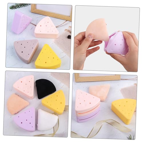 LIFKOME Silikon Make up Schwamm Aufbewahrungsbox Dreieckig mit Belüftung Kleiner Langlebiger Kosmetik Schwamm Organizer für Puderquaste Praktischer Schminke Aufbewahrungsbehälter Leicht von LIFKOME