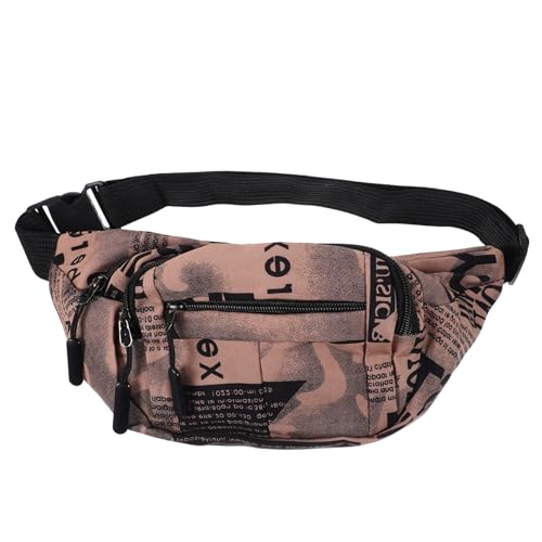 LIFKOME Bedruckte Hüfttasche Modische Brusttasche Für Damen Multifunktionale Sporttasche Leicht Mit Fassungsvermögen Für Reisen Wandern Und Einkaufen von LIFKOME