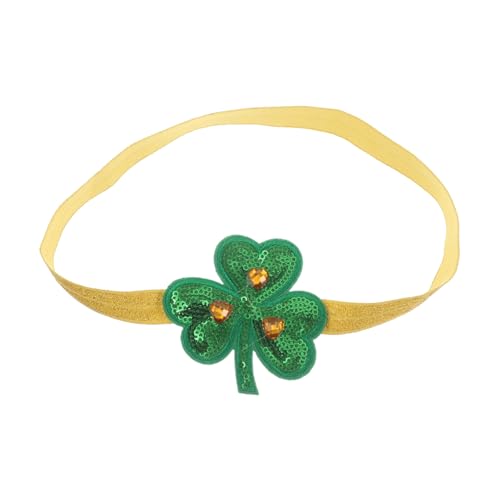 LIFKOME Patricks Day Haarreif Für Frauen Grüner Shamrock Haarband Mit Glitzer Und Blumen Kostümzubehör Für Patrick Day Feiern Langlebiges Material Festlicher Kopfschmuck von LIFKOME