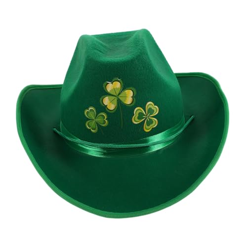 LIFKOME Stylischer Cowboyhut Für Patrick Day Verstellbarer Grüner Hut Mit Dreiblättrigem Design Für Männer Und Frauen Für Partys Festivals Und Feiern LIFKOME Stylischer Cowboyhut Für Patrick Day Verstellbarer Grüner Hut Mit Dreiblättrigem Design Für Männer Und Frauen Für Partys Festivals Und Feiern von LIFKOME
