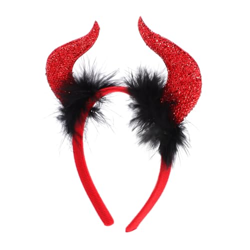 LIFKOME Teufelshörner Haarreif Für Halloween Rote Kreative Kopfbedeckung Für Frauen Leichtes Und Hochwertiges Material Kostümzubehör Für Karneval Und Partys von LIFKOME