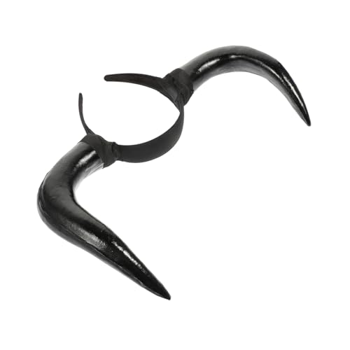 LIFKOME Halloween Kopfschmuck Kunststoff Horn Stirnband Großes B Horn Halloween Party Zubehör Set von LIFKOME