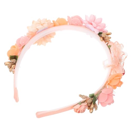 LIFKOME Stirnband hair clip flower haarblume Kopfbedeckung Blumenkronen-Stirnband Haargummi Hochzeitsdekoration Abschlussball-Stirnbänder für Frauen Stirnbänder für Damen von LIFKOME