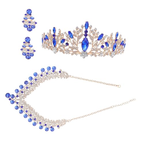 LIFKOME Strass Ohrringe Halskette Set für Hochzeit Party Funkelndes Brautaccessoire mit Luxuriösem Design für Braut und Festliche Anlässe von LIFKOME