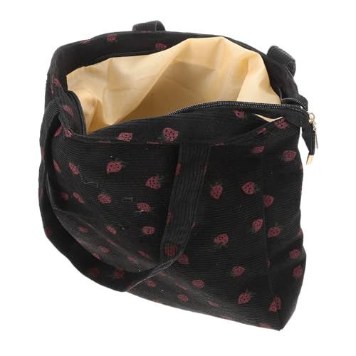 LIFKOME Strawberry Tote Bag mit Reißverschluss Stilvolle Umhängetasche für Schule Arbeit und Shopping Leichte Strapazierfähige Stofftasche für Alltag für Damen LIFKOME Strawberry Tote Bag mit Reißverschluss Stilvolle Umhängetasche für Schule Arbeit und Shopping Leichte Strapazierfähige Stofftasche für Alltag für Damen von LIFKOME