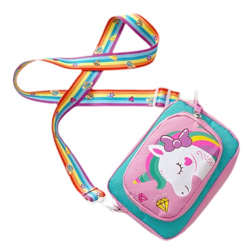 LIFKOME Süße Einhorn Umhängetasche für Mädchen Cartoon Schultertasche mit Modischem Design Leicht Robust und Vielseitig für Alltag und Geschenk Geeignet von LIFKOME