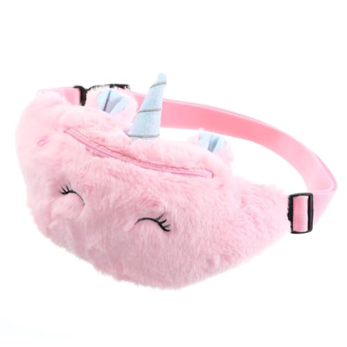 LIFKOME 1stück Plüsch Einhorn Mädchen Bauchtasche Verstellbare Umhängetasche Für Snacks Schlüssel Und Süßes Cartoon-Design Tasche Für Mädchen Und Jungen Unterwegs von LIFKOME