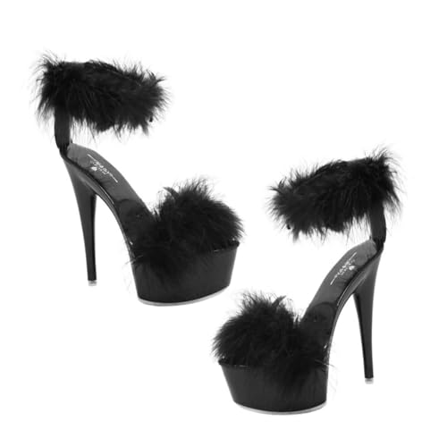 LIFKOME Super High Heel Sandalen Damen Rutschfeste Strapazierfähige High heels mit Ultrahohem Absatz Atmungsaktiv und Modisch Geeignet für Party Abendkleider und Anspruchsvolle Anlässe von LIFKOME
