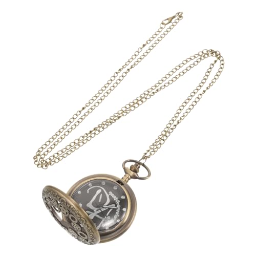 LIFKOME Taschenuhr Retro Vintage Metall Herren Kleine Uhr Mit Kette Dekorative Anhänger Für Damen Und Herren von LIFKOME