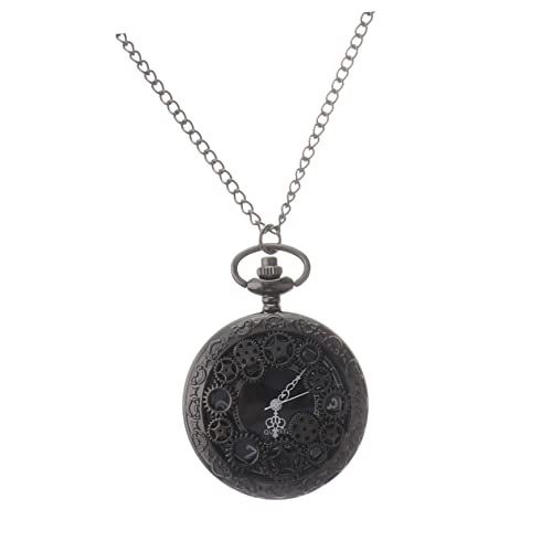 LIFKOME Hängende Vintage Taschenuhr Mit Kette Halskettenuhr Mit Hohlzahnraduhr Kompaktes Design Leicht Zu Tragen Schöne Textur Und Aussehen von LIFKOME