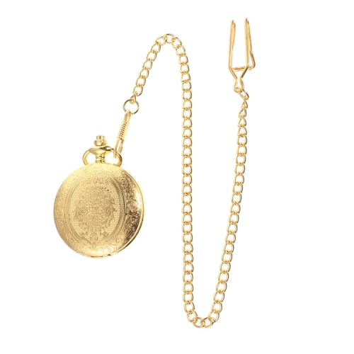 LIFKOME Herren Taschenuhr Mit Quarzwerk Retro Hängeuhr Aus Legierung Edle Halsketten Taschenuhr Für Stilvolle Männer Bekleidungszubehör Für Besondere Anlässe von LIFKOME