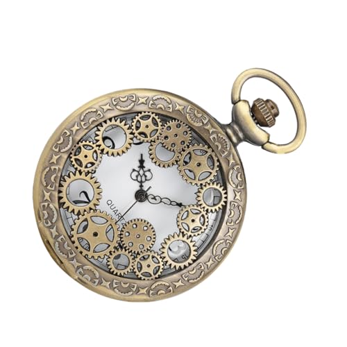 LIFKOME Hängende Taschenuhr Mit Kette Vintage Retro Design Klassische Uhrwerkzeitmesser Kleine Dekorative Uhr Für Freunde Und Familie von LIFKOME