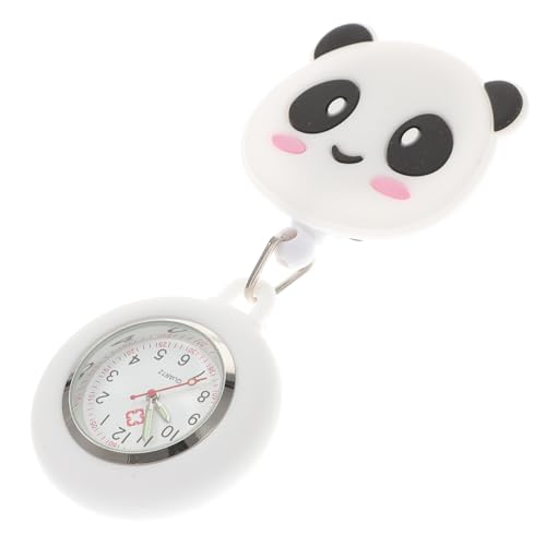 LIFKOME Taschen Uhr Dehnbar Für Krankenschwester Mit Panda Design Hängeuhr Für Pflegekräfte Zeitmess Brustuhr Aus Hochwertigen Materialien von LIFKOME