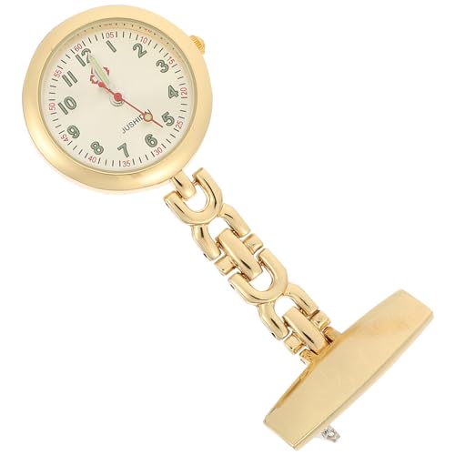 LIFKOME Taschenuhr Für Krankenschwestern Leuchtende Taschenuhr Mit Broschen-Design Tragbare Uhr Für Damen Arzttaschenuhr Zum Befestigen Kleidung von LIFKOME