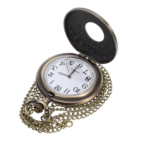 LIFKOME Taschenuhr Vintage Metall-taschenuhr Dekorative Uhr Für Erwachsene Retro Design Leicht Und Kompakt Geeignet Für Herren Und Damen von LIFKOME