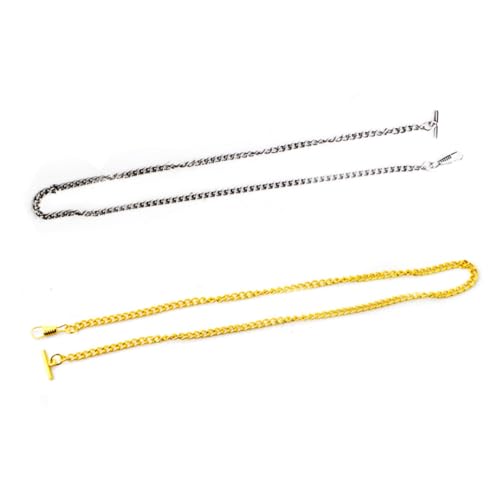 LIFKOME Taschenuhrenkette Aus Metall Für Herren Lange Retro-Jean-Belt-Kette Silberne Uhrhalter-Dekoration Vielseitig Als Schlüsselanhänger Nutzbar von LIFKOME