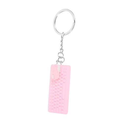 LIFKOME Cute Mini Keyboard and Mouse Keychain Kawaii Gadget Charm Für Mädchen Rucksackdekoration Tragbarer Schlüsselanhänger Robustem Material Für Technikliebhaber von LIFKOME