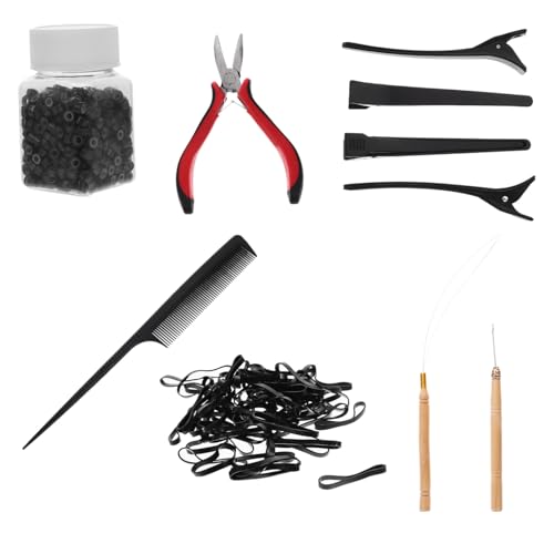 LIFKOME Teiliges Haarverlängerungs mit Haarverlängerungs Loop Häkelnadel und Crochet Haken Langlebige Werkzeuge für DIY Haarstyling Geeignet für Anfänger und Profis Farbe Zufällige Farbe von LIFKOME