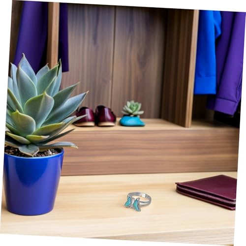 LIFKOME Thermochromischer Damen Fingerring mit Schmetterlingsmotiv Verstellbarer Schmuck Farbwechsel bei Temperatur Modisches Accessoire für Alltag von LIFKOME