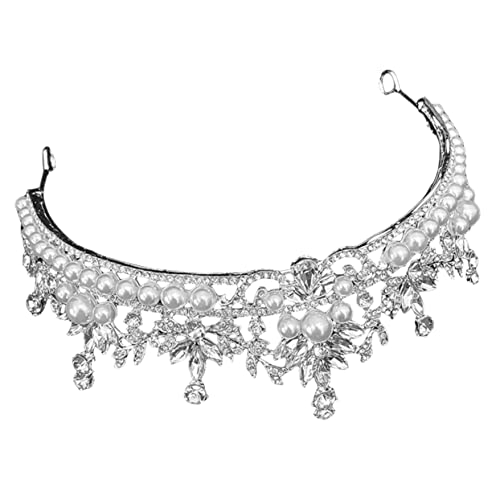 LIFKOME Tiara mit Strasssteinen Hochzeit für Frauen Hochzeitsaccessoire für Unvergessliche Anlässe Passend für Valentinstag Halloween Weihnachten von LIFKOME