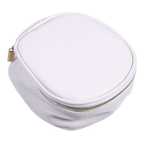 LIFKOME Tragbare Mini Kosmetiktasche aus Echtem Leder mit Spiegel Multifunktionale Aufbewahrungstasche für Lippenstift und Reise Organizer Kompakt und Stilvoll für Outdoor und Alltag von LIFKOME