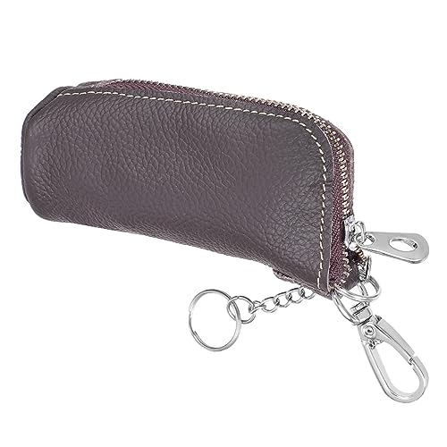 LIFKOME Mini Geldbörse Aus Pu-Leder Tragbares Schlüsseletui Elegante Geldbörse Mit Haken Als Autoschlüsseltasche von LIFKOME