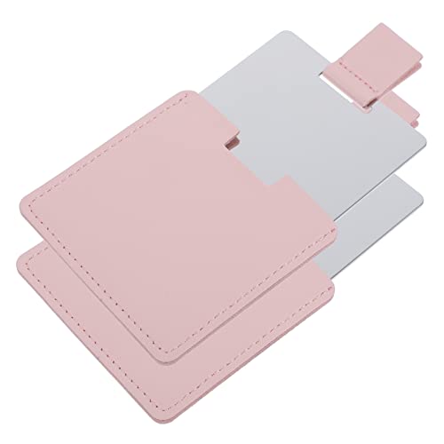 LIFKOME Damen Schminkspiegel Aus Metallspiegel Mit Abdeckung Kosmetikspiegel Für Reisen Und Täglichen Gebrauch Hochauflösende Unverzerrte Spiegelung Design Für Zuhause Büro Und von LIFKOME