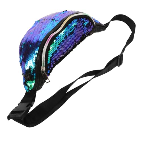 LIFKOME Mermaid Fanny Pack Für Frauen Glitzernde Bauchtasche Grün Und Schwarz Für Festivals Reisen Und Alltag Leicht Und Geräumig Für Essentials Wie Handy Geldbörse Schlüssel Und von LIFKOME