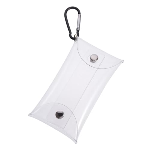 LIFKOME Transparente Münzgeldbörse Kleine Portable Aufbewahrungstasche für Lippenstift Schlüssel Kopfhörer Reise etui mit Robustem Material Durchsichtig für Damen Unterwegs von LIFKOME
