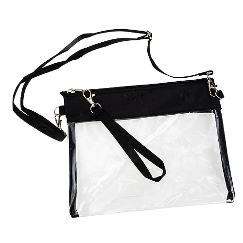 LIFKOME Transparente PVC Crossbody Tasche Damen Handtasche mit Verstellbarem Tragegurt Leichte Umhängetasche für Alltag Reisen und Shopping Robustes Material Vielseitig Einsetzbar von LIFKOME