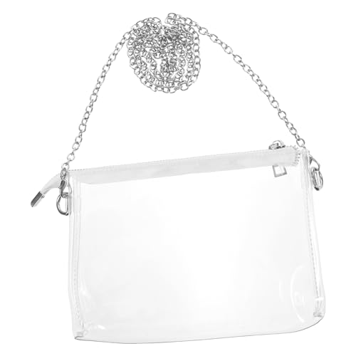 LIFKOME Klarer Crossbody-umhängetasche Für Konzerte Genehmigte Transparente Tasche Mit Reißverschluss Für Damen Um Handy Geld Und Persönliche Gegenstände Sicher Zu Verstauen von LIFKOME