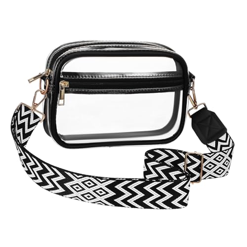 LIFKOME PVC-umhängetasche Transparente Reisetasche Durchsichtiger Kulturbeutel Für Damen Herren Mit Mehreren Taschen Für Alltag Training Konzerte von LIFKOME