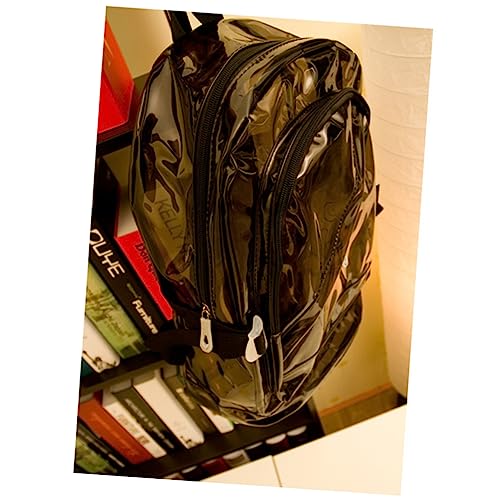 LIFKOME Transparenter Schultasche Für Mädchen Schultertasche Mit Verstellbarem Schultergurt Leicht Und Geräumig Für Bücher Und Andere Utensilien Für Schule Und Strand von LIFKOME