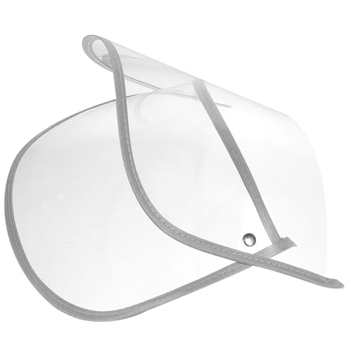 LIFKOME Regenponcho Zubehör Transparentes Hat Shield Für Regenmantel Kapuze Wasserdichter Gesichtsschutz Abnehmbarer Regenhut Schirm Für Outdoor-aktivitäten Camping Trekking von LIFKOME